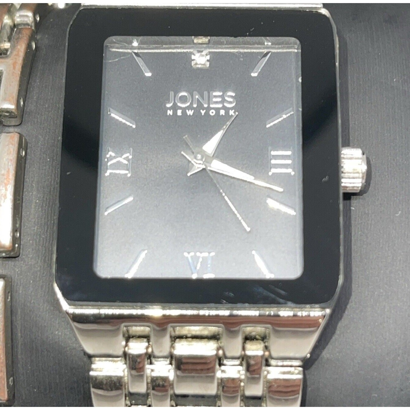 Jones NY Stainless Steel Men’s Watch Bracelet (2 Piece Set)Sleek Stylish Fashion