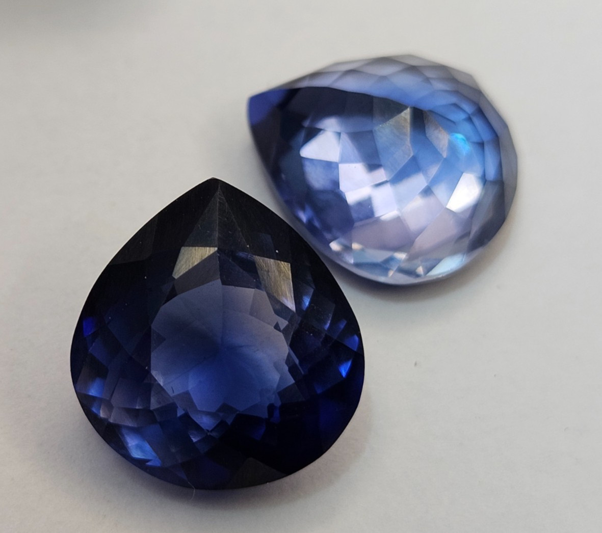 Tanzanite Pear Cut Blue Natural 31-32 Ct Pair Gemstone For Earring Making FR-581