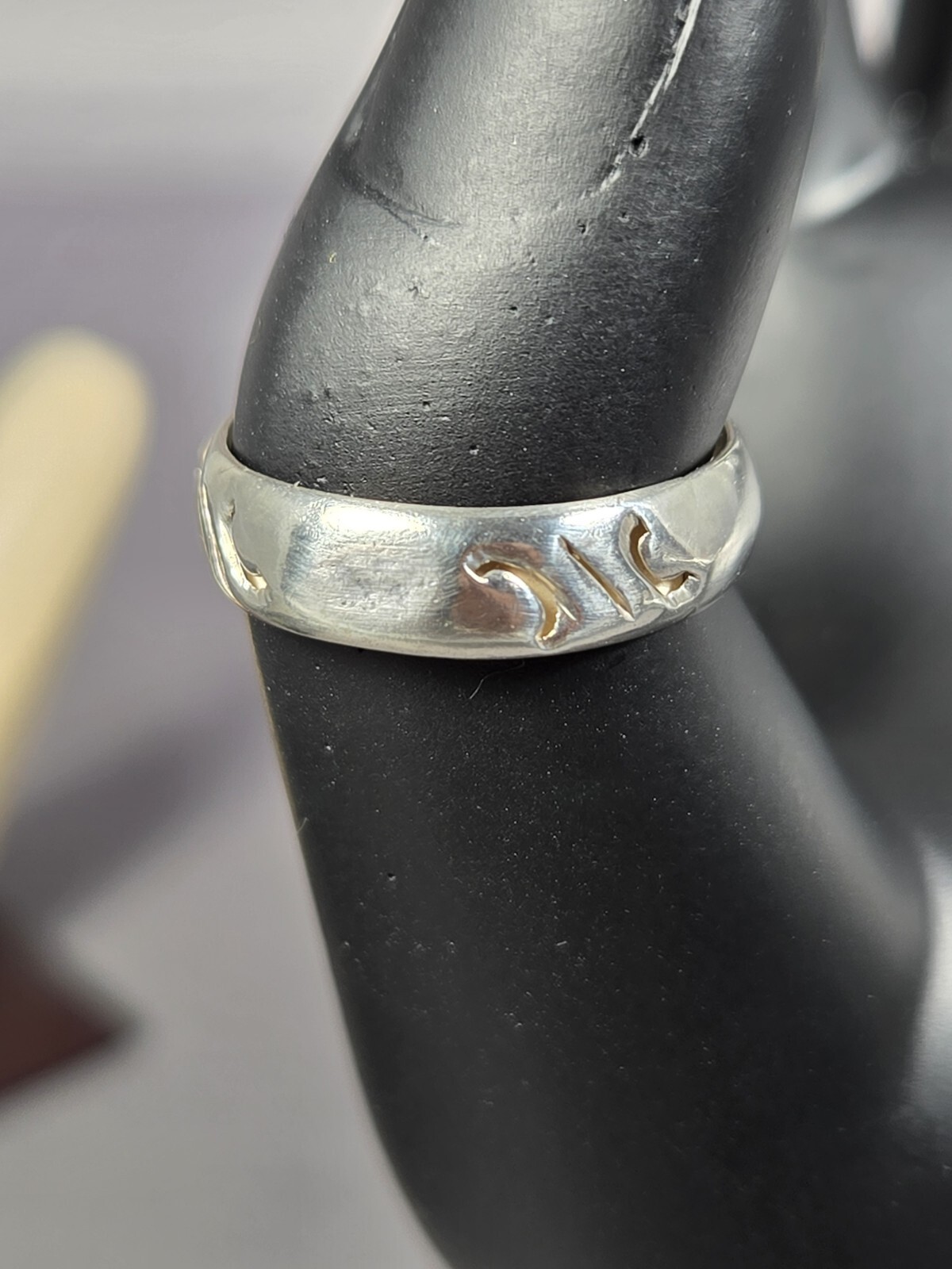 SILVER 925 1.2 Gram Size 6 1/2 Hand Made In Mexico Width 5mm