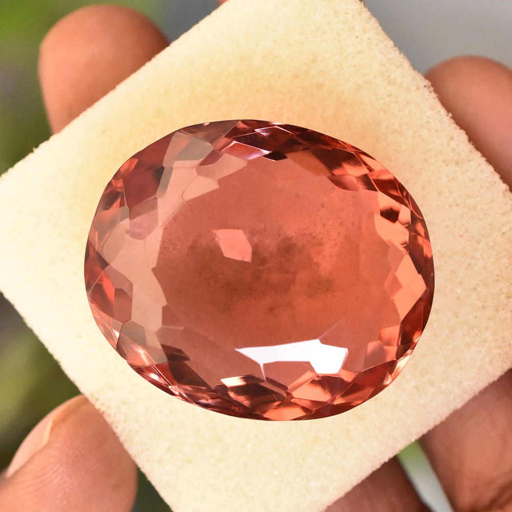CERTIFIED 33x28mm Big Oval Shape LAB-CREATED Alexandrite Loose Gemstone