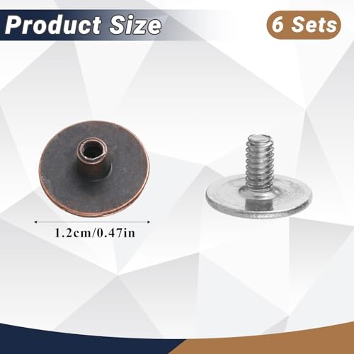 Thinp Replacement Rivets Button for Suede Cork Clog Potato Shoes, Replacement
