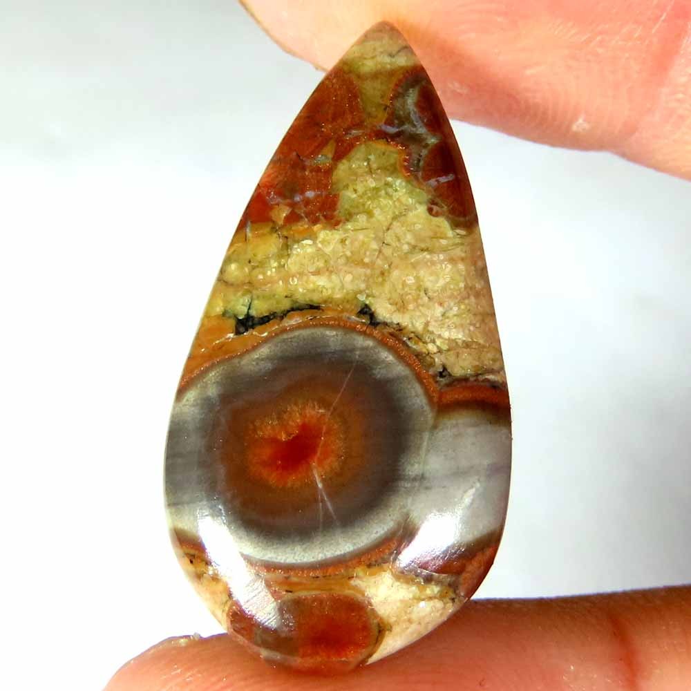 13.20Cts Natural Rare Quality Peanut Obsidian Pear 14x27x5mm Cab Losse Gemstone