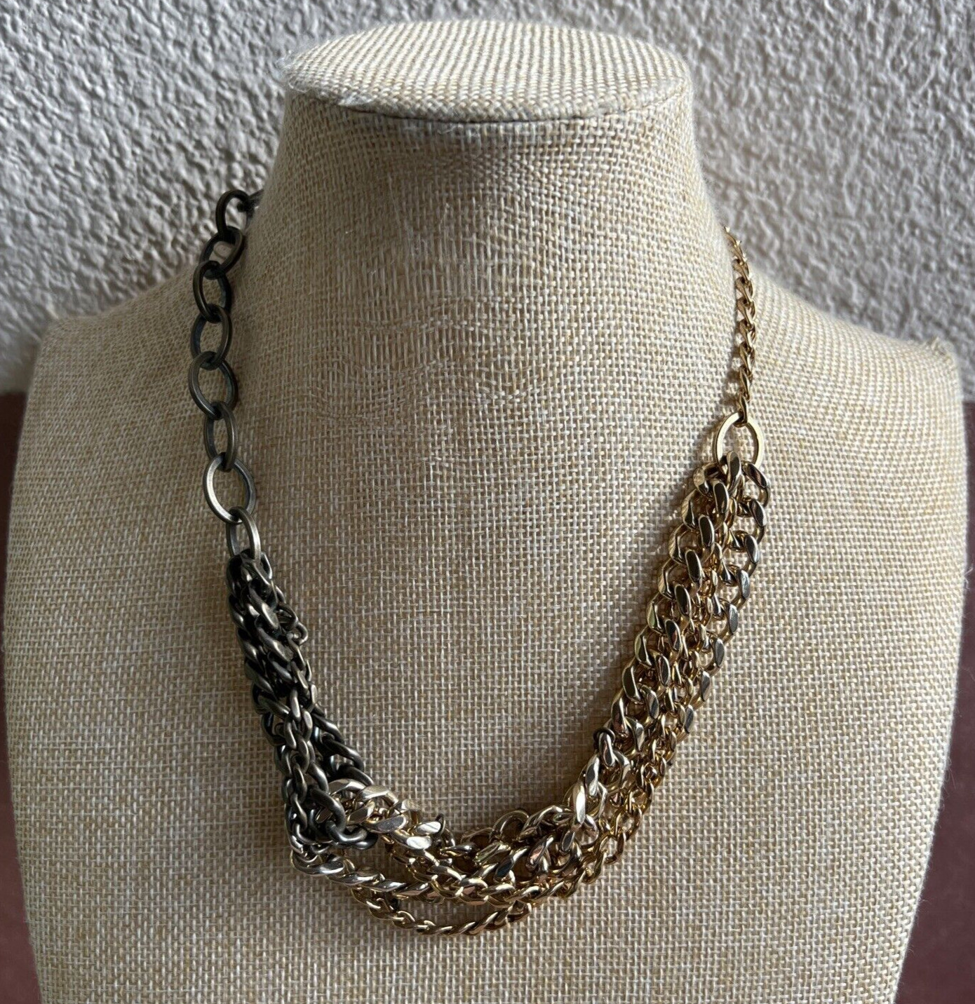 a.v. Max Tri Colored Chain Necklace 18″ with 2″ Extender