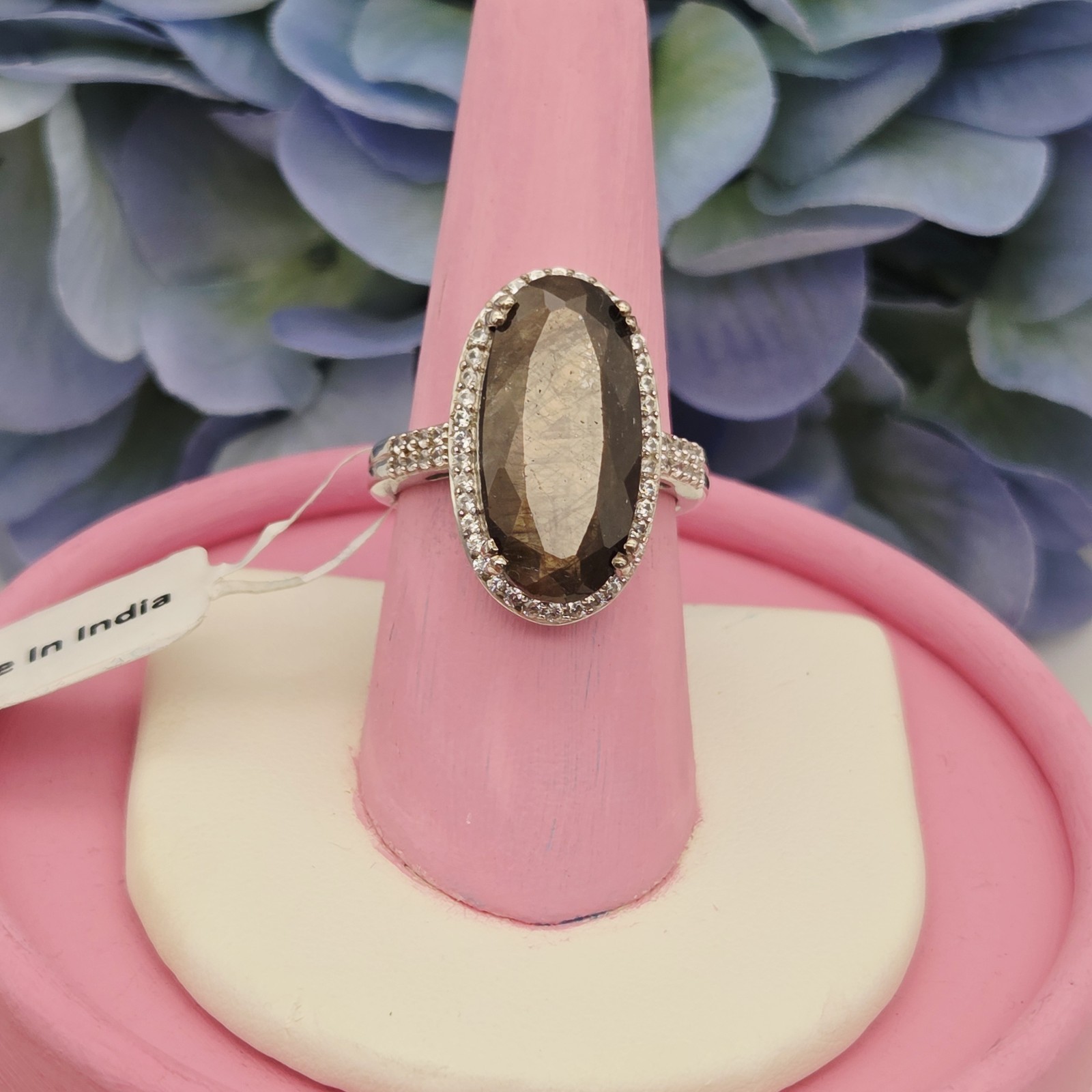 Chuck Clemency GEM TREASURES Sable Sapphire Ring LARGE Designer Evine ShopHQ 925