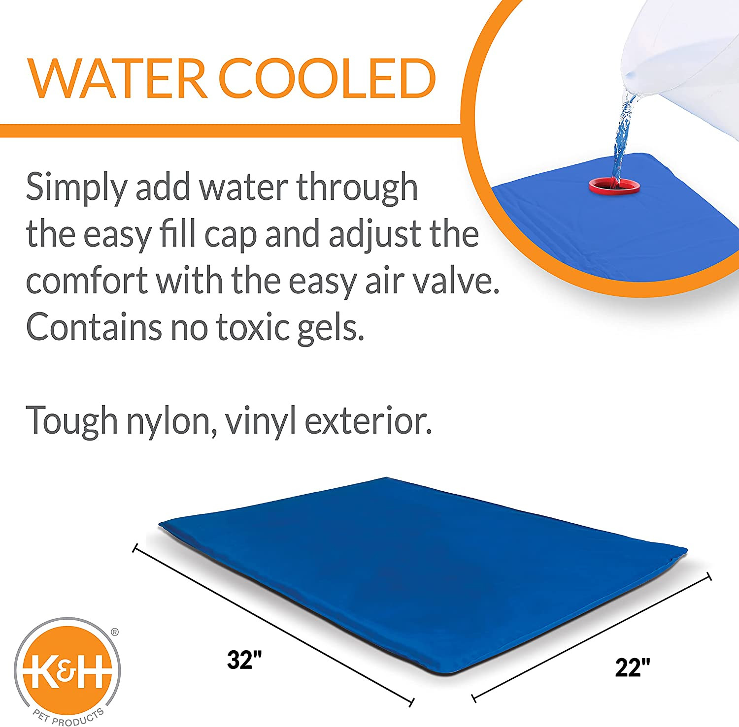 Cool Bed III Dog Cooling Mat, Indoor Outdoor Cooling Beds for Medium Dogs, Chill