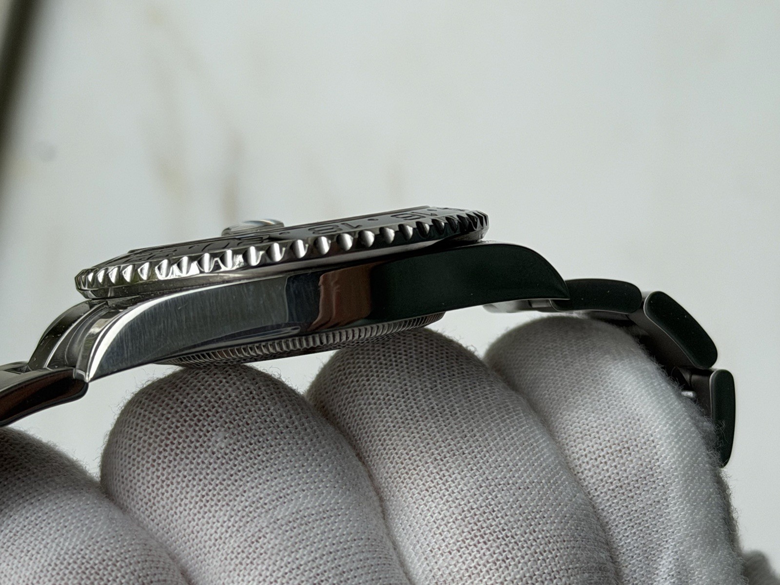 Rolex GMT-Master II 116710LN Silver Oyster Bracelet with Black Bezel W/ CARD