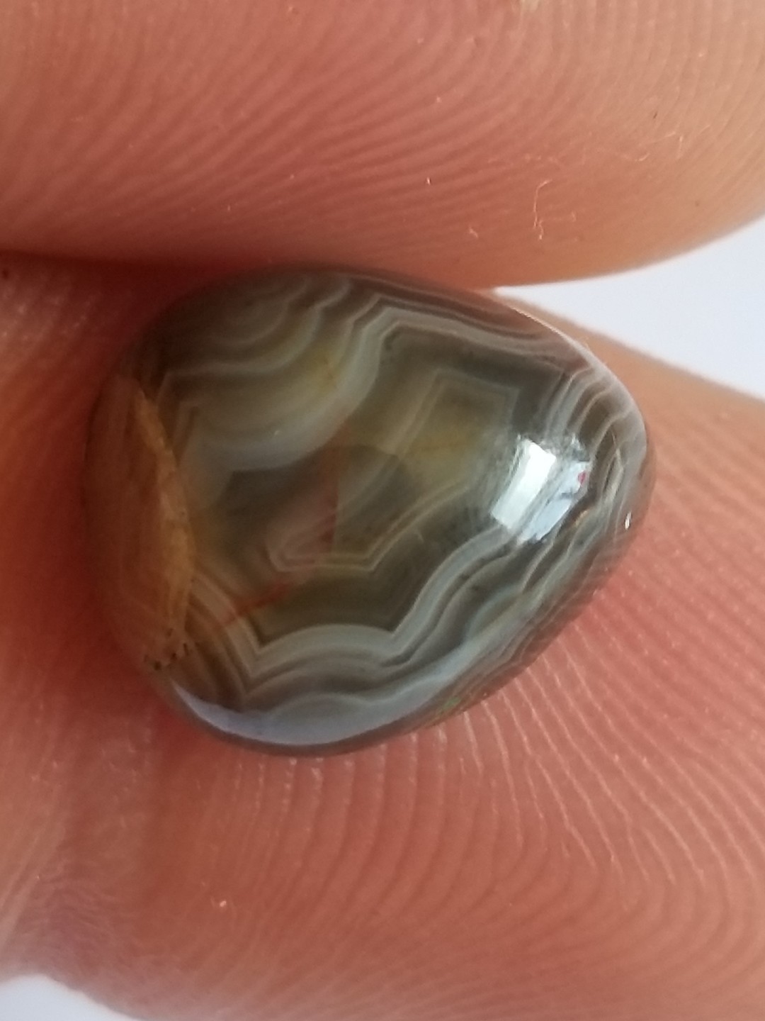 Islamic 6.00 Ct Natural Yemeni Soleimani Aqeeq, Hakik Pear Cab Loose Gemstone