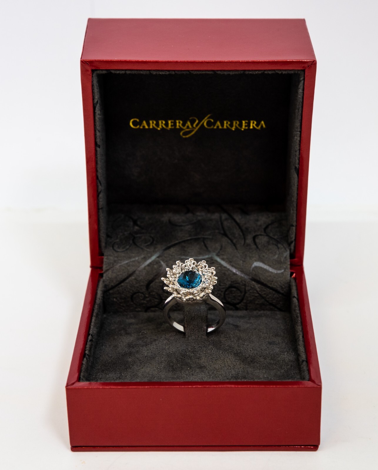 Carrera Y Carrera Reina 18K White Gold & Topaz 2.39ct Ring, 10076522