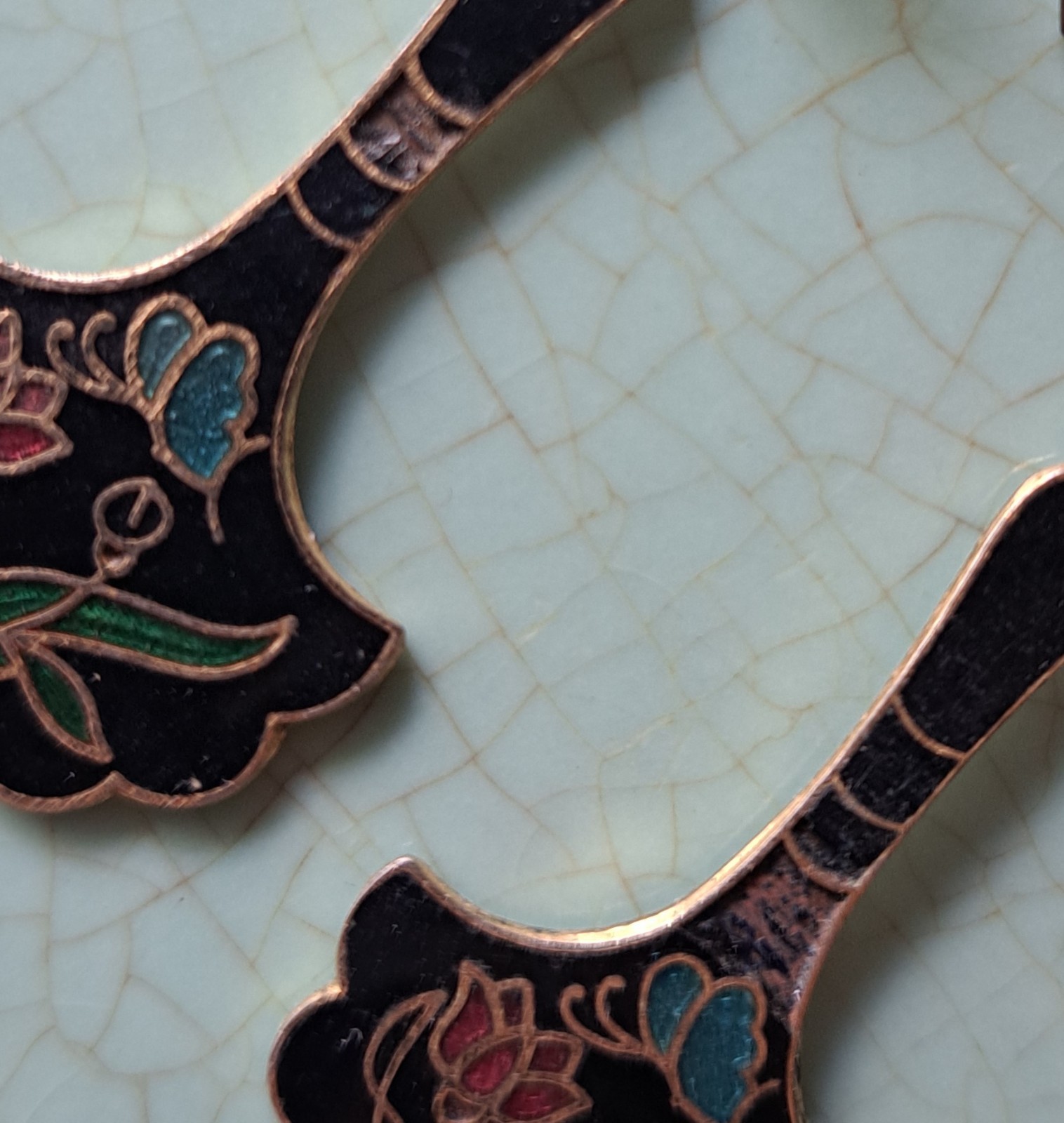 Vtg Cloisonne + Other Earrings Lot 10 Pairs Pierced Unicorns Shells Enamel