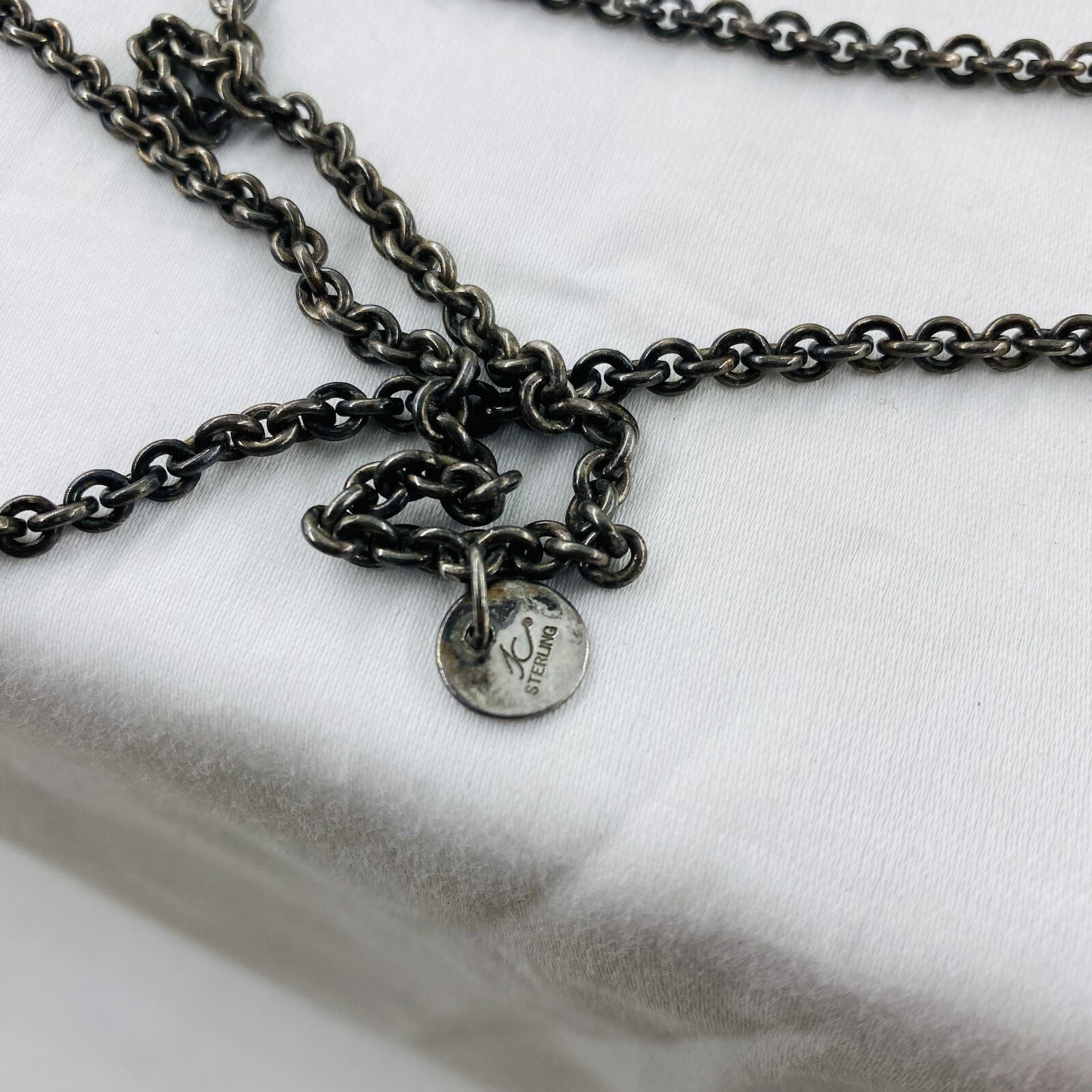 Rare Susan Cummings Sterling African Safari Animal Charm Necklace 28” 97 Grams