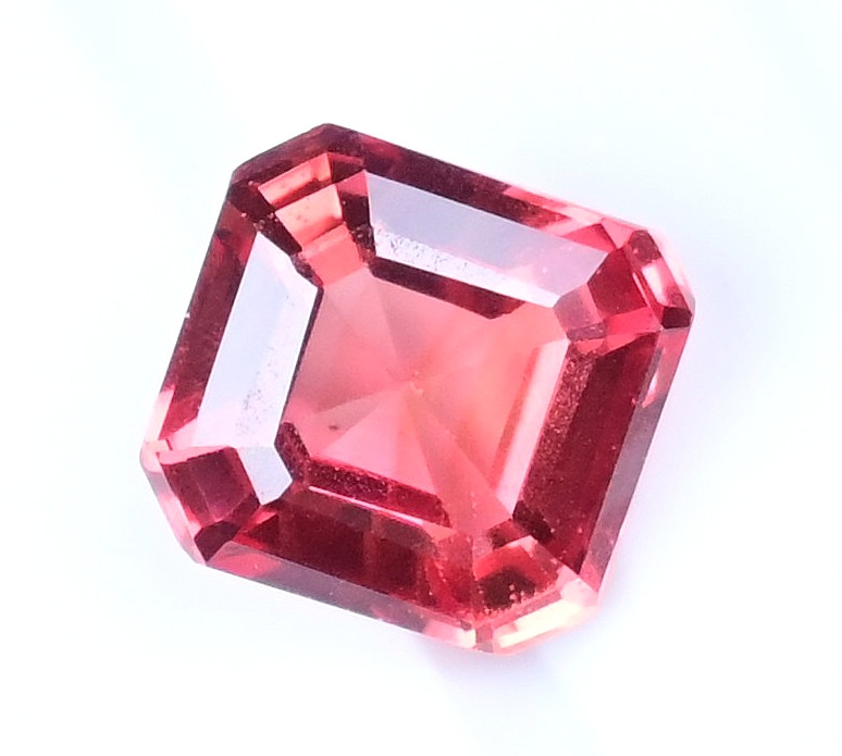 3.35 Ct Natural Myanmar Red-Orange Spinel Octagon Certified Flawless Gemstone