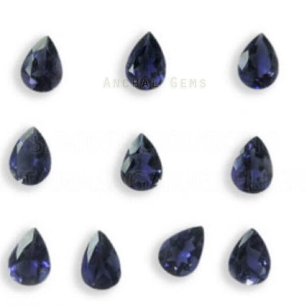 5X3MM -7X5MM AAA GRADE NATURAL BLUE SAPPHIRE PEAR CUT FACETED LOOSE GEMSTONE