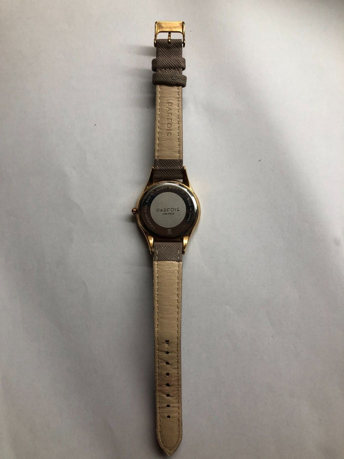 Parfois Gold Tone Ladies Quartz Watch, Ex. Used Condition, New Battery