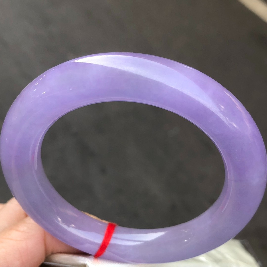 Natural ice Purple&lavender Burmese Jade jadeite amulet Bracelets Bangle 57mm