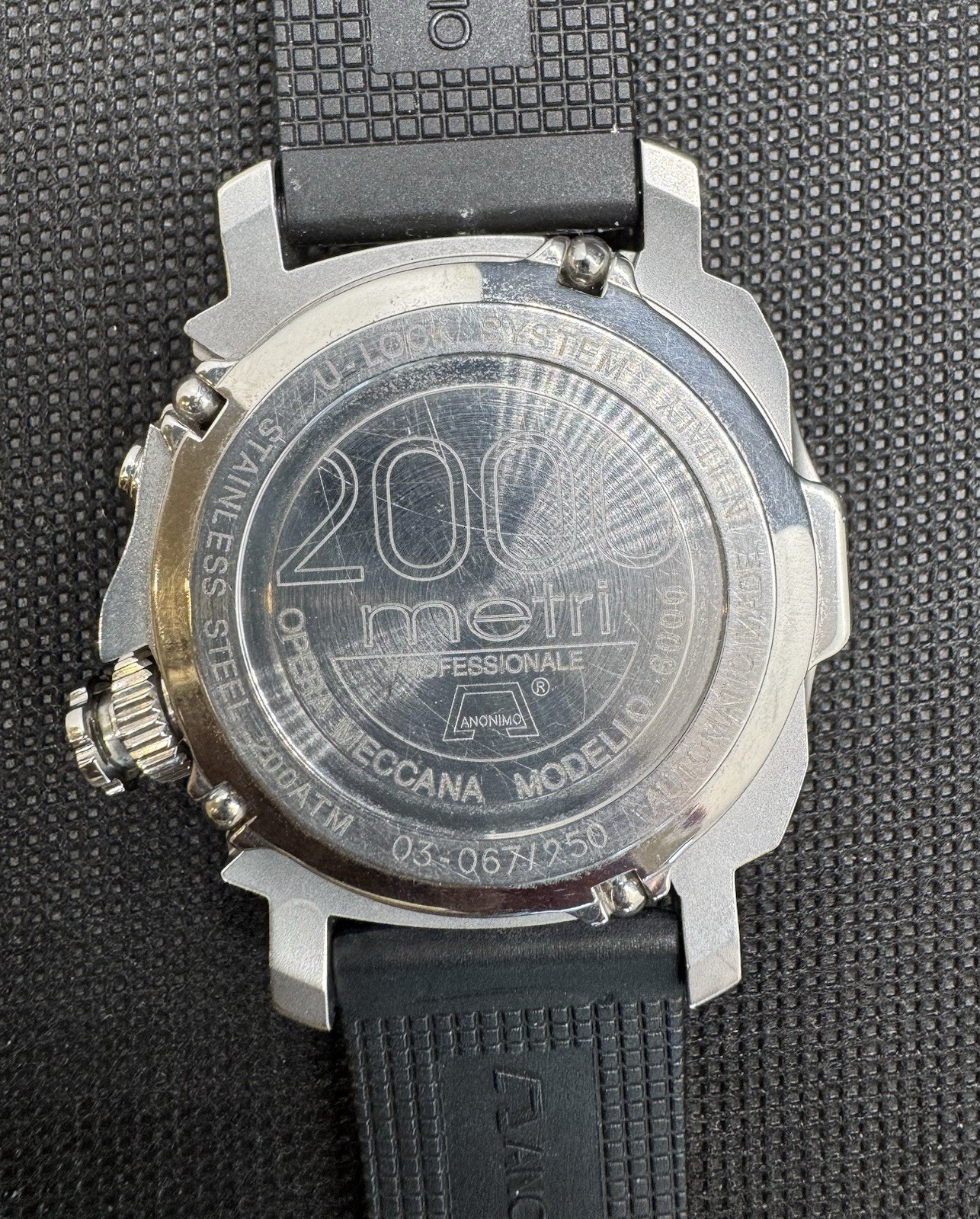 Anonimo DuemilaMetri Automatic Mens Dive Watch – Made In Italy Limited Edition