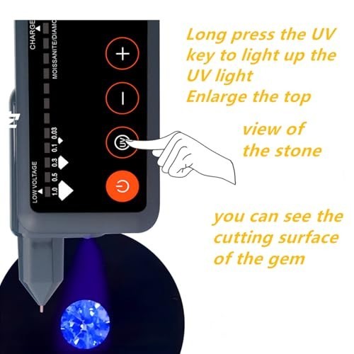Rechargeable Diamond Tester Pen with UV Light – High Accuracy Gem Tester for Jew