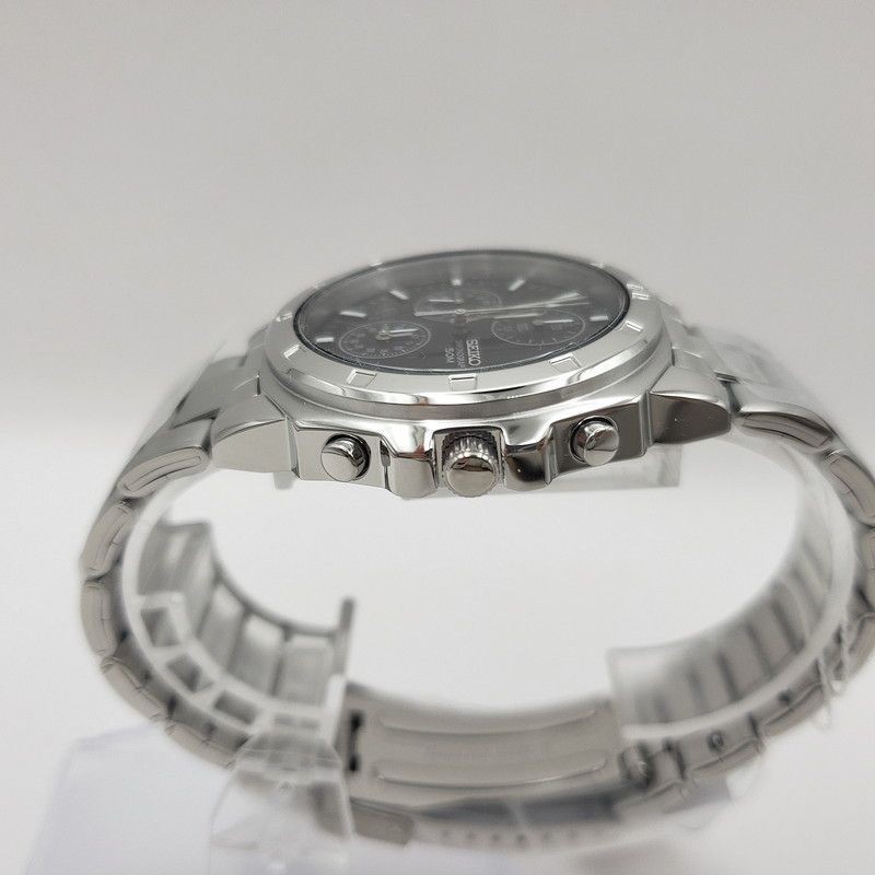 SEIKO Men’s Wristwatch Chronograph 7T92 0CA0 Black Dial SND191P1