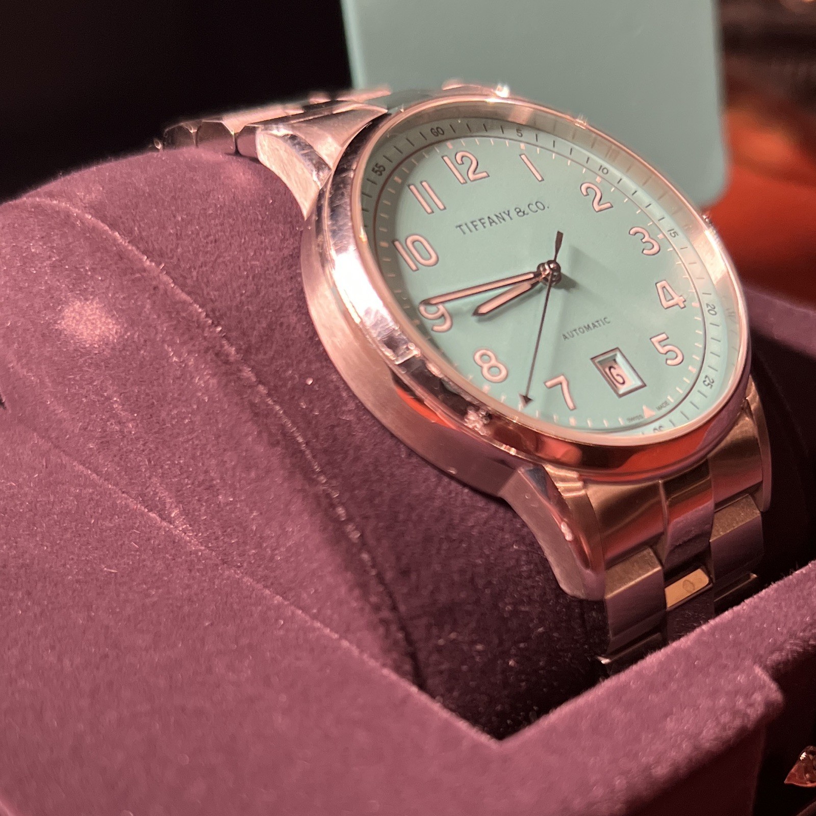 Tiffany & Co. CT60 Automatic Men’s Tiffany Blue Dial Stainless Steel Watch