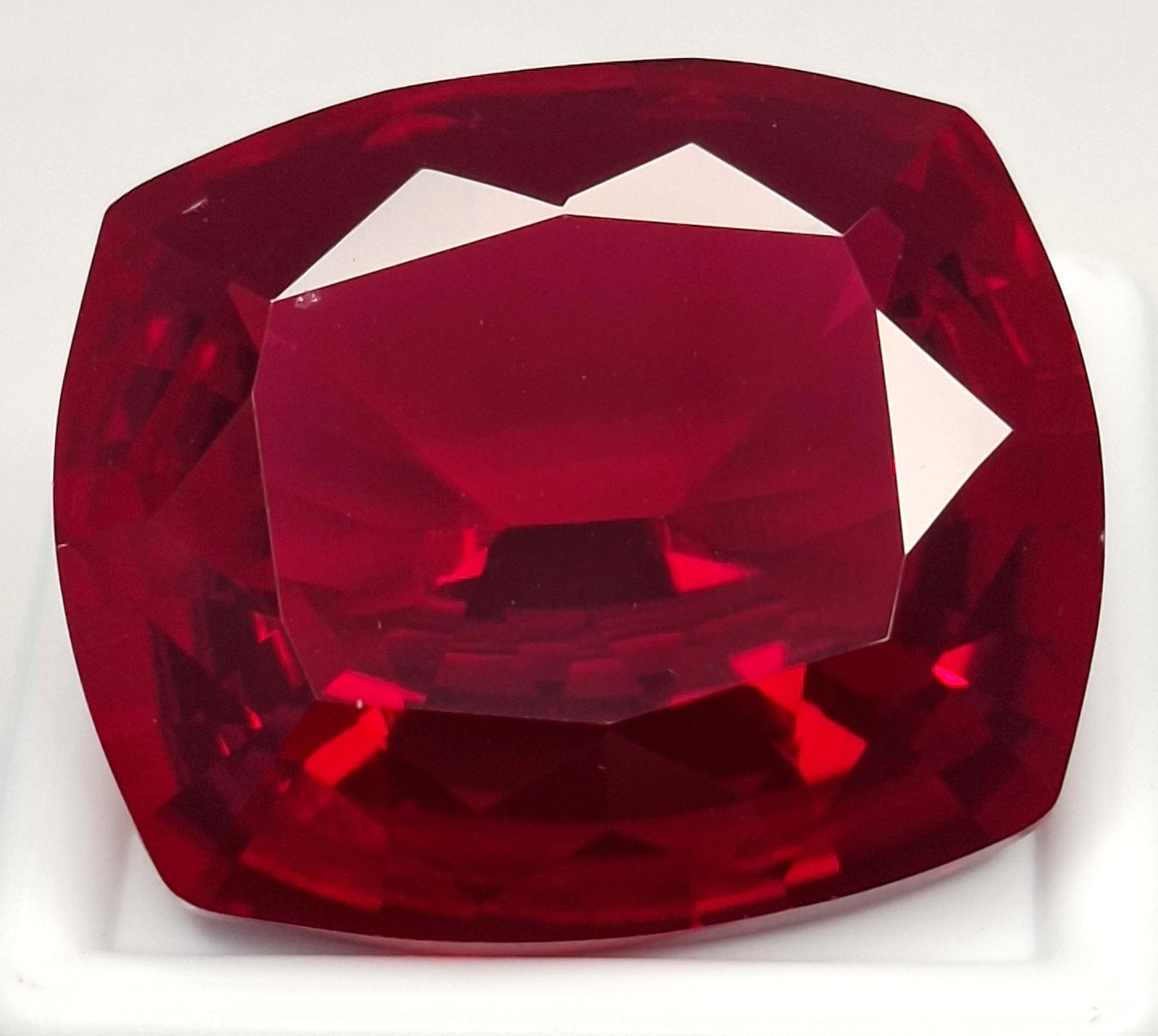 Mozambique Red Ruby Cushion Cut 58-60 Ct Natural Certified Loose Gemstone AB138