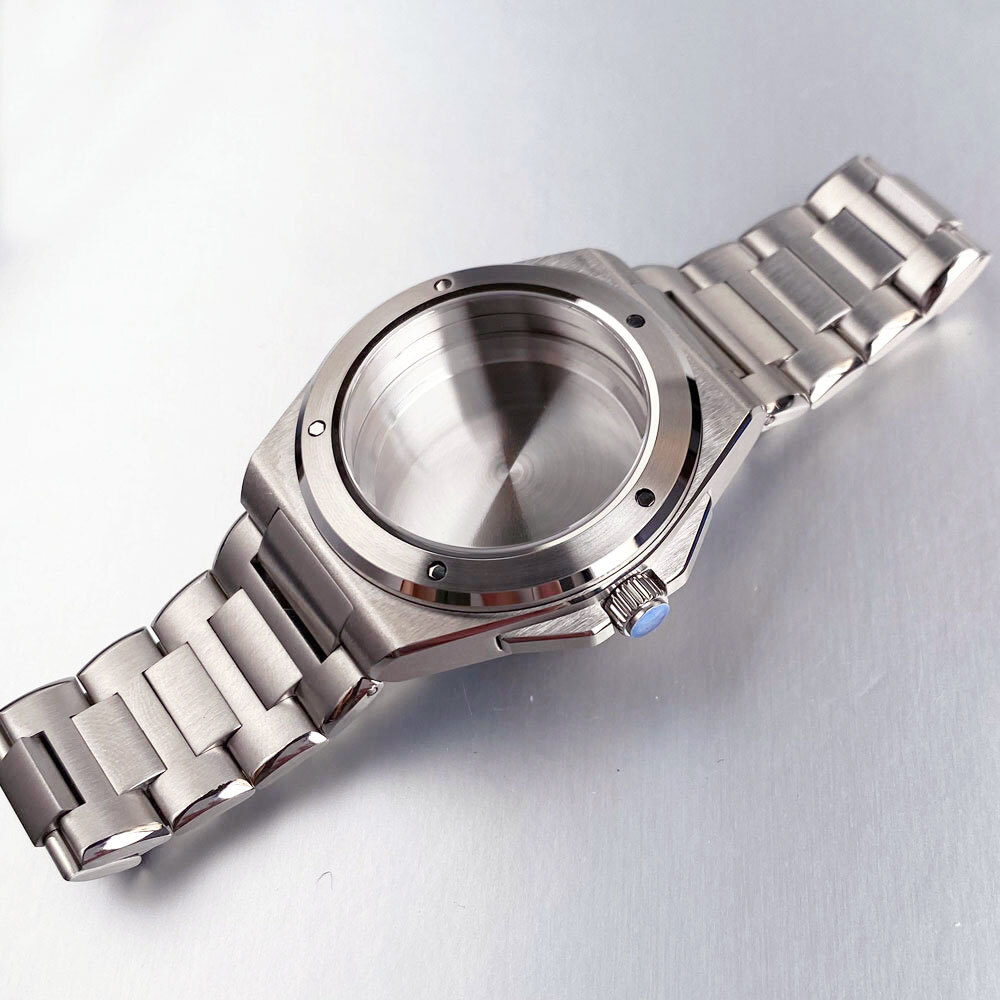 40mm Steel Case Fit for Engineer NH35 ETA2824 PT MenWatch Parts Sapphire Crystal