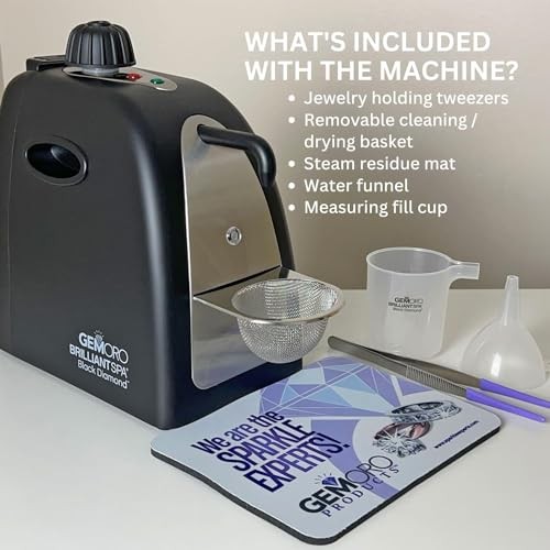 Jewelry Steam Cleaner Black Diamond Spa Portable Deep Cleaning Machine