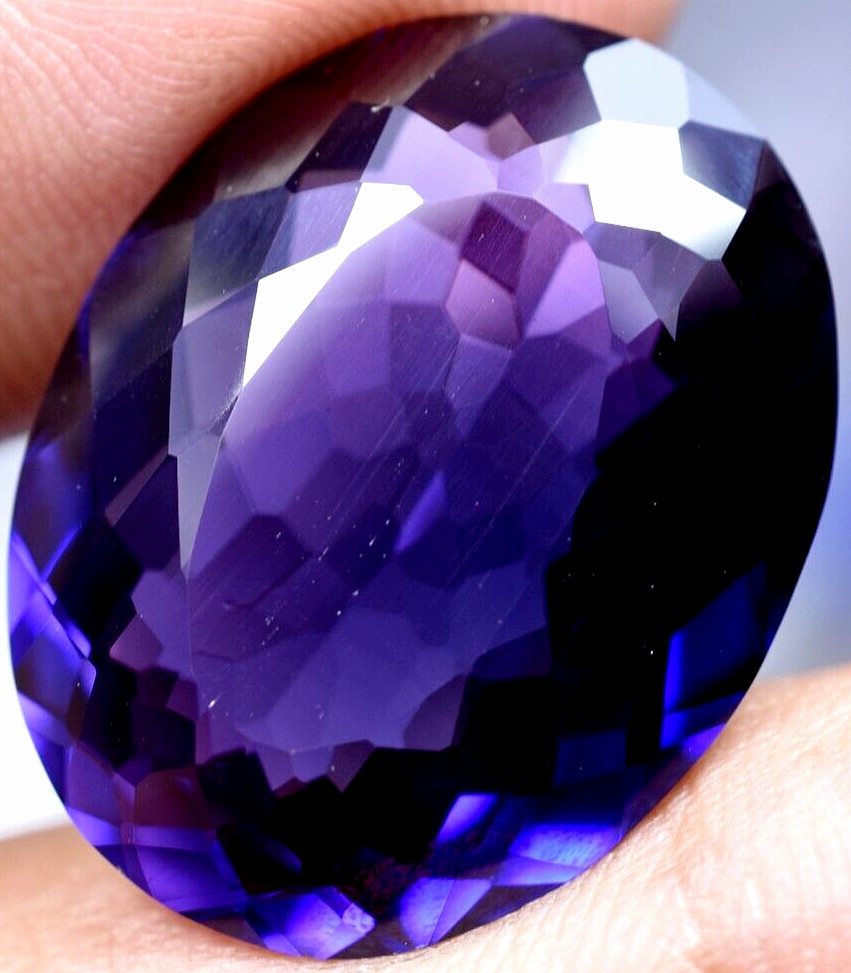Natural 32.40 Ct Boysenberry Sapphire GGL Certified fabulous Loose Gemstone