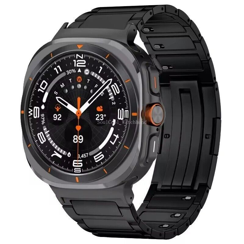 Titanium NO Gaps Watch Strap For Samsung Galaxy Watch 7 Ultra Quick Release Band