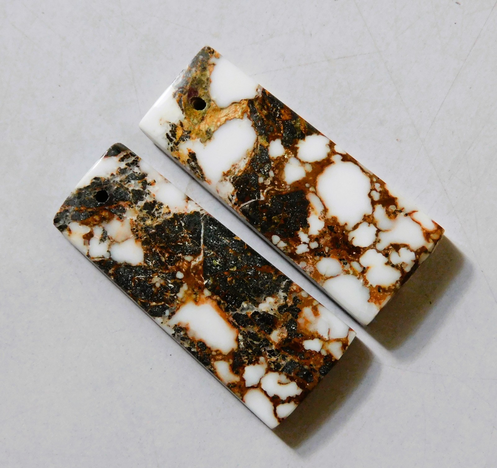 40.55 Cts Natural Wild Horse Jasper Drilled Cabochon Match Pair Gemstone
