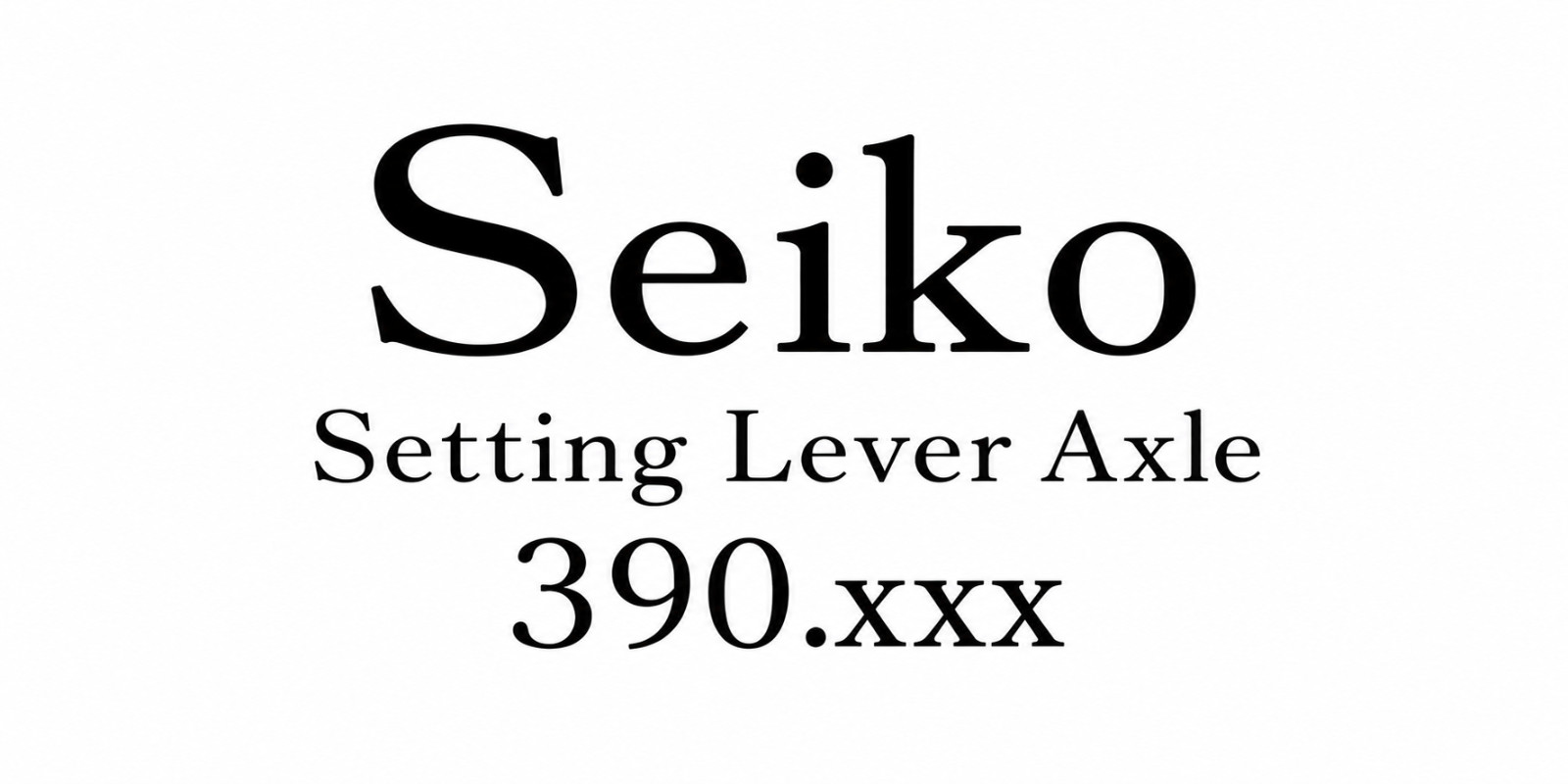 Seiko 390.660 Setting Lever Axle for Cal. 6601 6602B 6606B 6618A 66189A 6640A