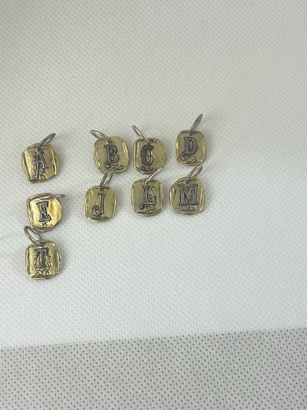 Beautiful Waxing Poetic “Letters” Insignia Pendant / Charm
