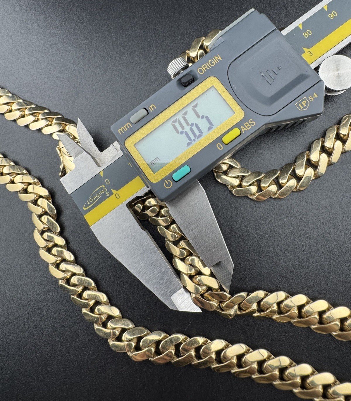 14K Yellow Gold Solid Miami Cuban Link Chain Necklace 9.65mm 24 Inch 52.7 Grams