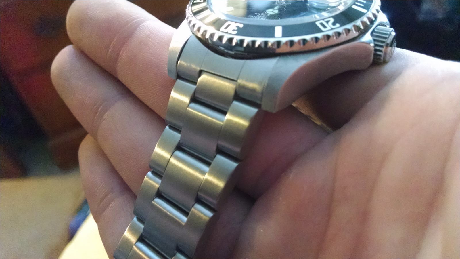 22mm Curved End OYSTER Solid Stainless Steel bracelet Fit Seiko 7S26-0040 SKX031