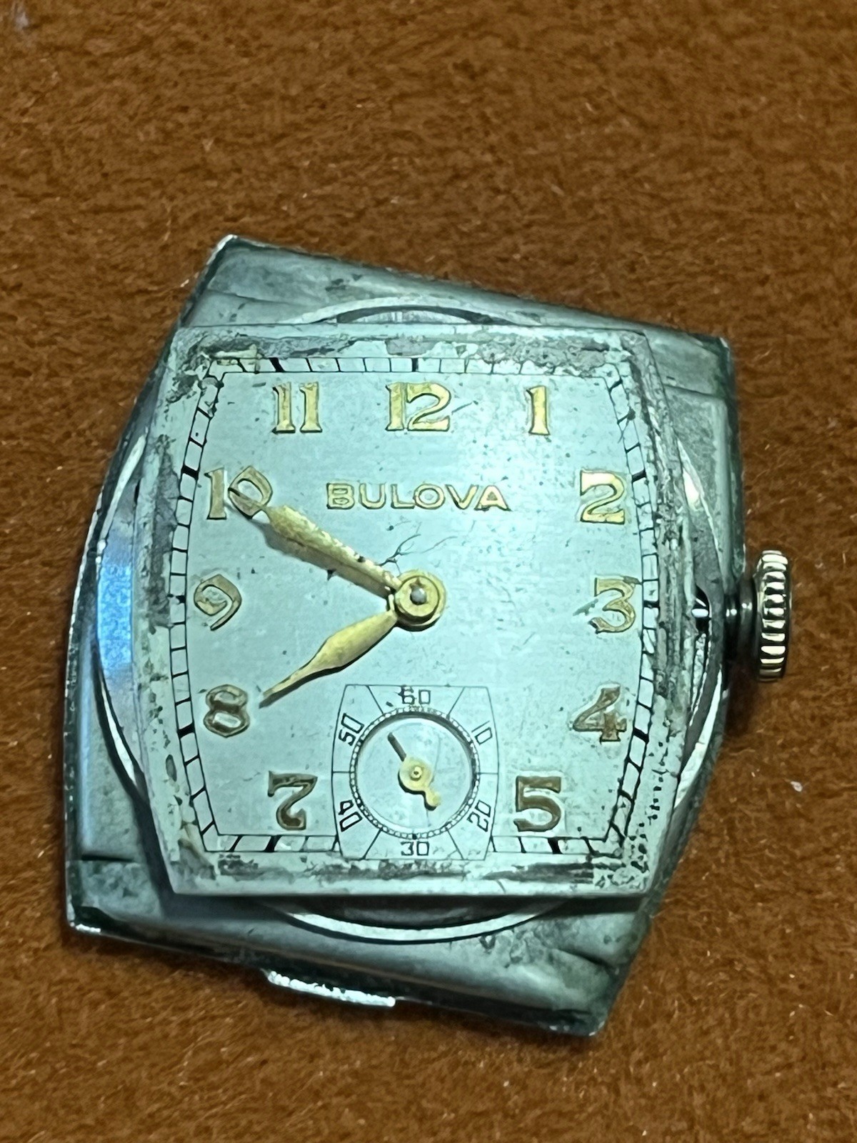 Lot of 2 Vintage 1970s Timex Viscount Automatic Men’s And 1940’s Bulova Cadet