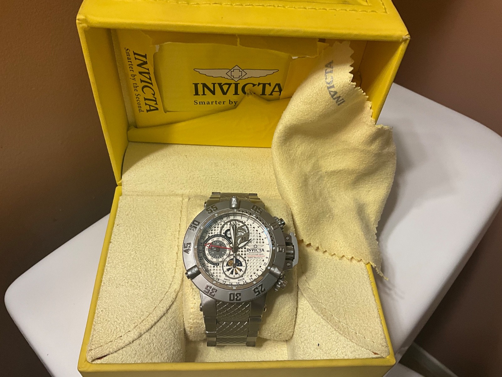 INVICTA SWISS MADE SUBAQUA NOMA III MODEL 5835 LE#165/500 VALJOUX 7751 AUTOMATIC