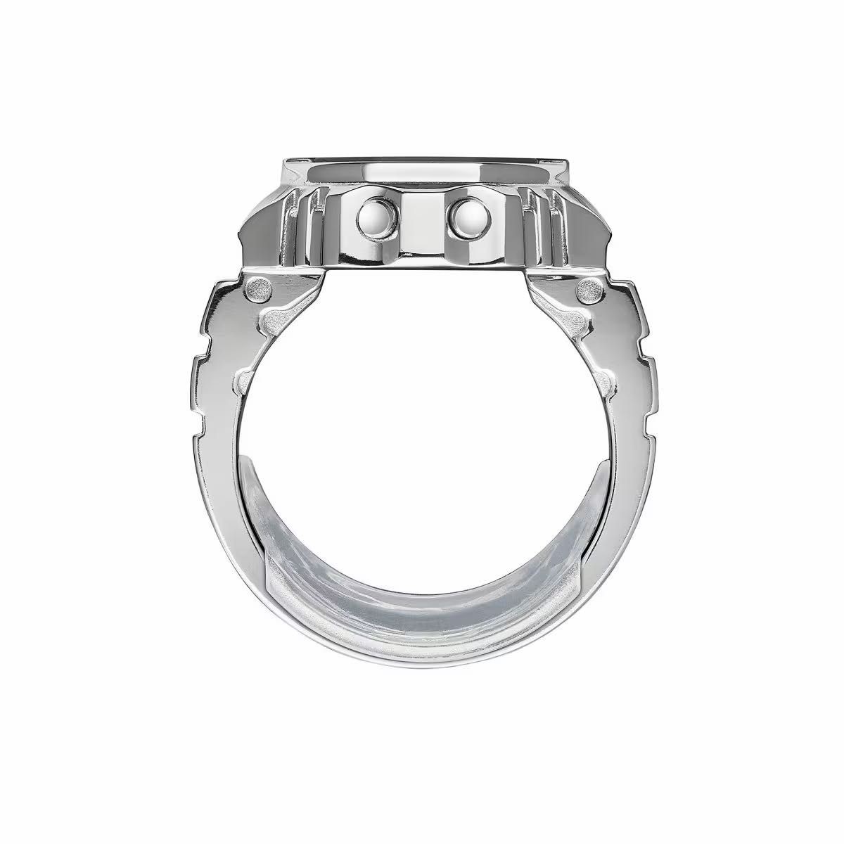 New CASIO RING WATCH CRW 001 1JR silver