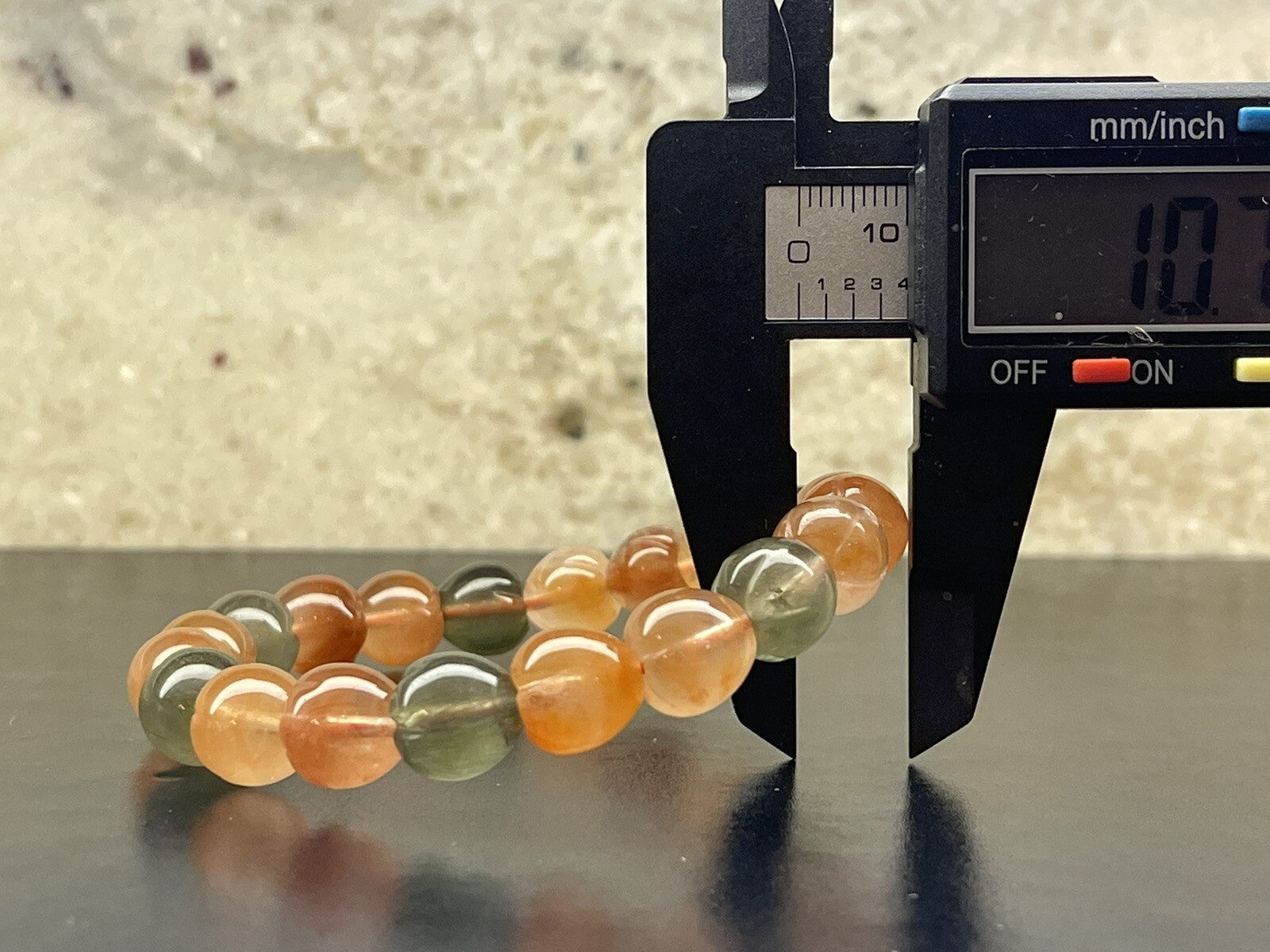 Top Quality Natural Multicolor Rabbit Hair Quartz Crystal Beads Bracelet 10.7mm