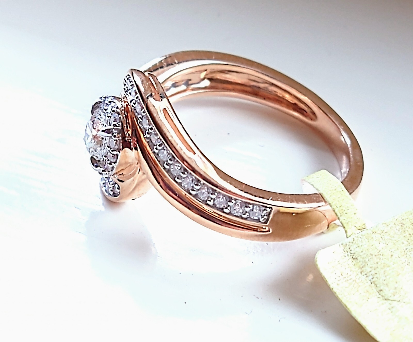 9ct Rose Gold Ring Natural Canadian Diamonds 0.50ct Valuation Certificate