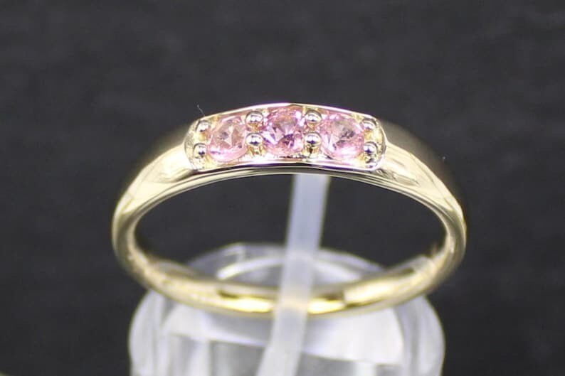 375 Yellow Gold Tourmaline Ring, 9ct, Pink Tourmaline