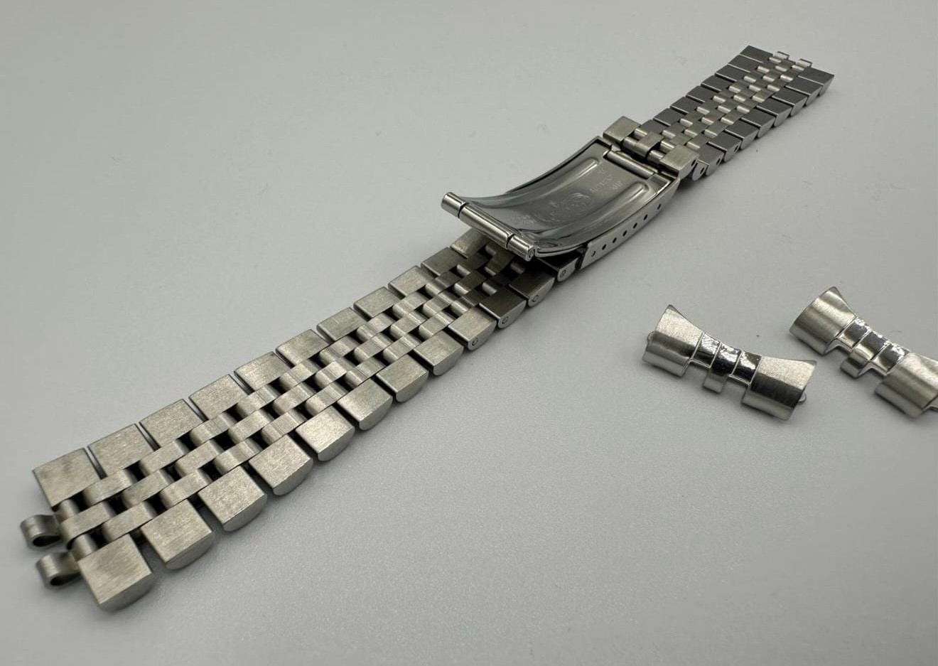 For 20mm RLX Datejust Jubilee Silver Steel Watch Strap Bracelet