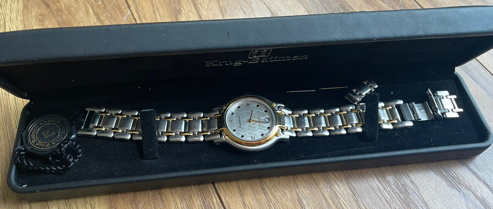 KRUG – BAUMEN MARQUIS GENT’S WATCH / 18CT GOLD ELECTROPLATED /4117KM/UNWORN MINT