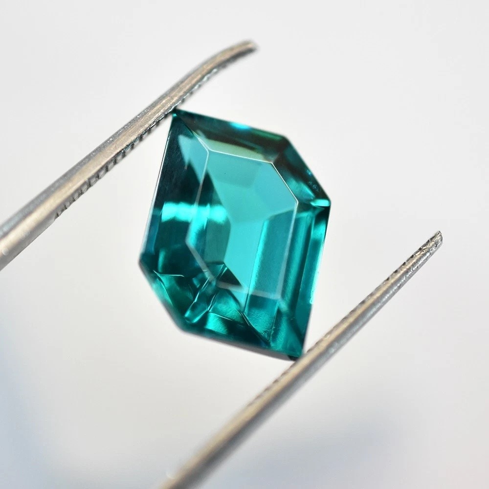 9.18 Ct Fancy Cut Natural Green Tourmaline Certified Jewelry Stone