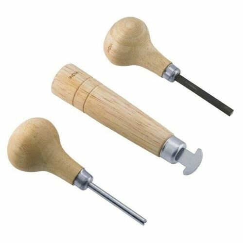 3Pc Bezel Setting Jewelry Stone Set Prong Pusher, Bezel Pusher and Bezel Roller