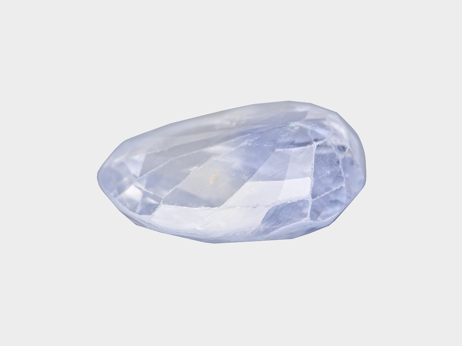 IGI Certified CEYLON Blue Sapphire 2.91 Ct. Natural Untreated OVAL Light Blue