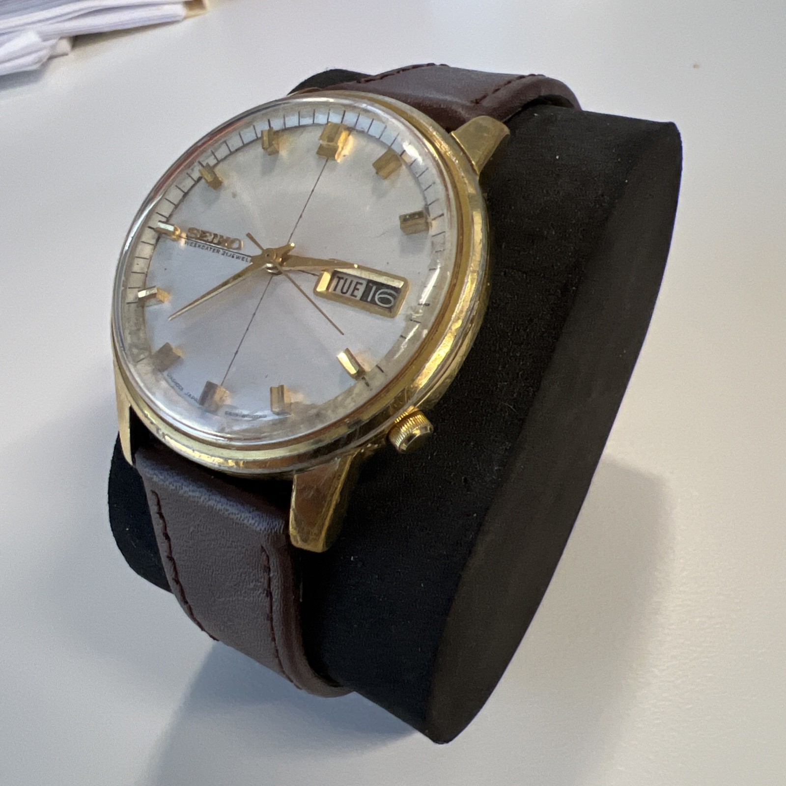 Vintage 1966 SEIKO WEEKDATER Sportsmatic Automatic- 6619-8010-JDM Working