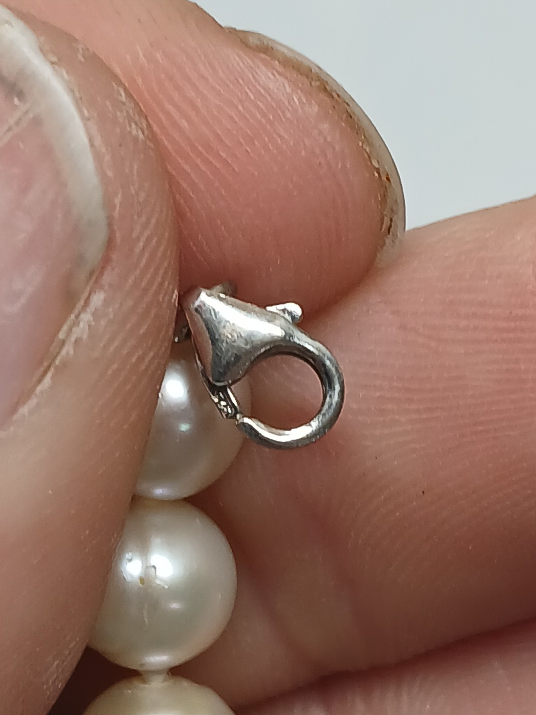 Hand-Made GENUINE * PEARL * BRACELET With 925 Clasp 7.5 Inch Long