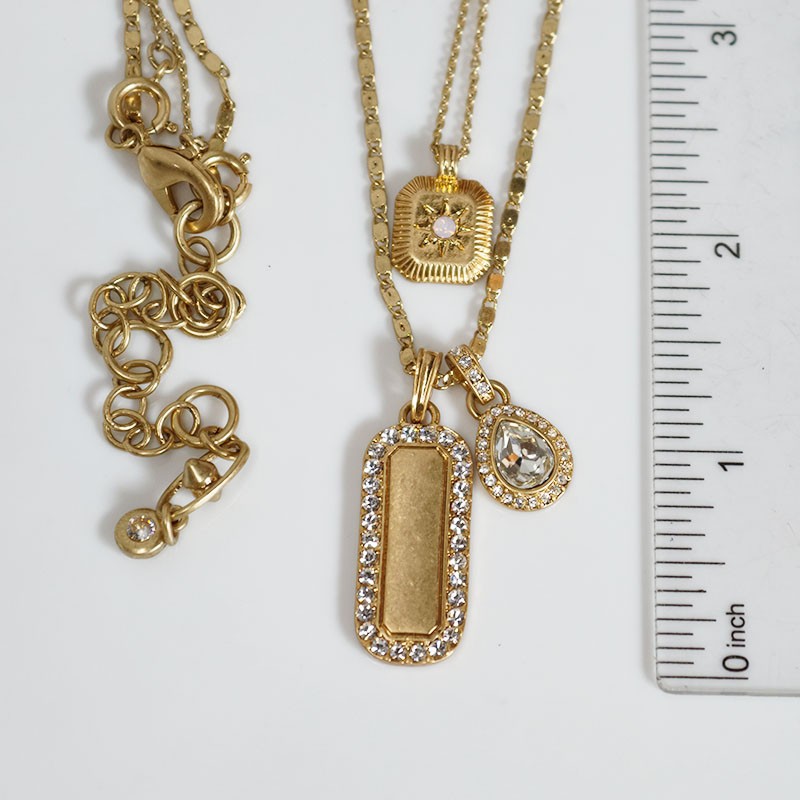 New 21″ Cabi Layered Pendant Necklace Gift Retro Women Party Vacation Jewelry