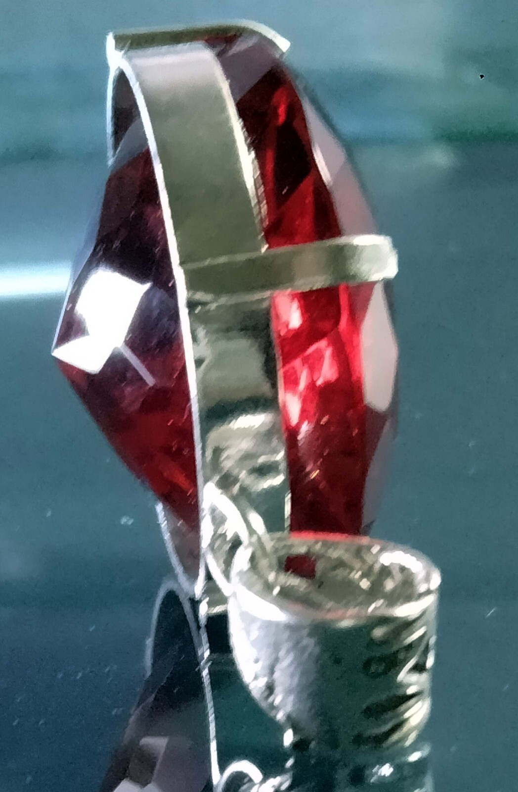 94.60 Ct Red Topaz EGL Certified Round Cut Pendant Natural Loose Gemstone PD021