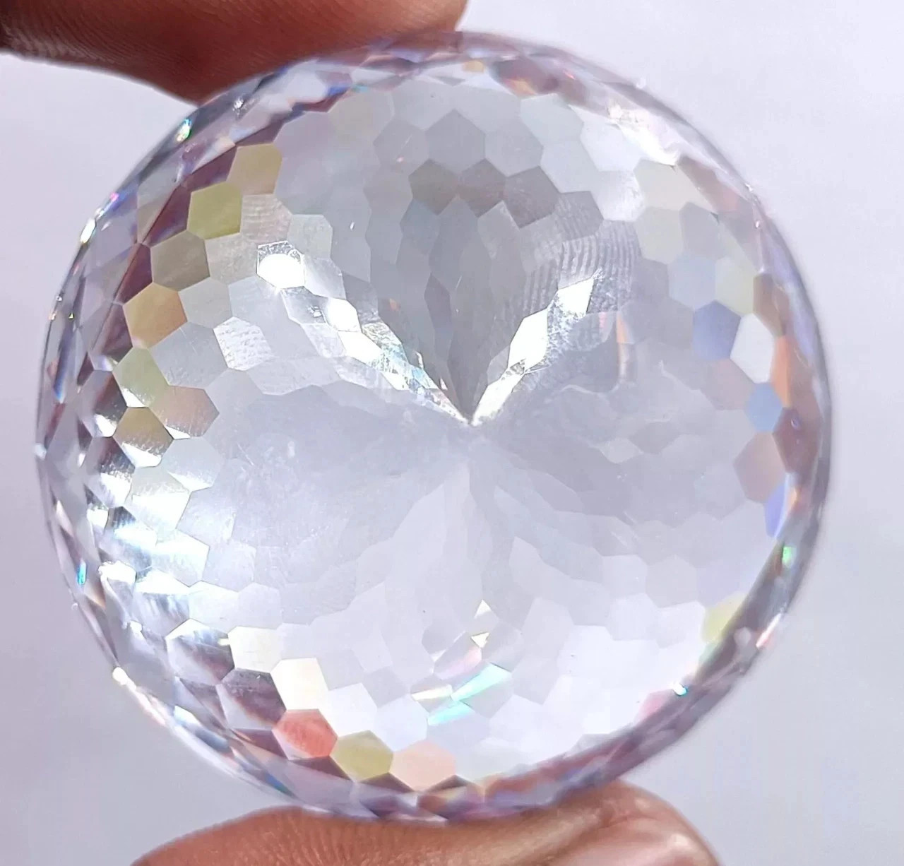 500 Ct+ Natural Certified Round Cut Cambodian White Zircon Loose Gemstone