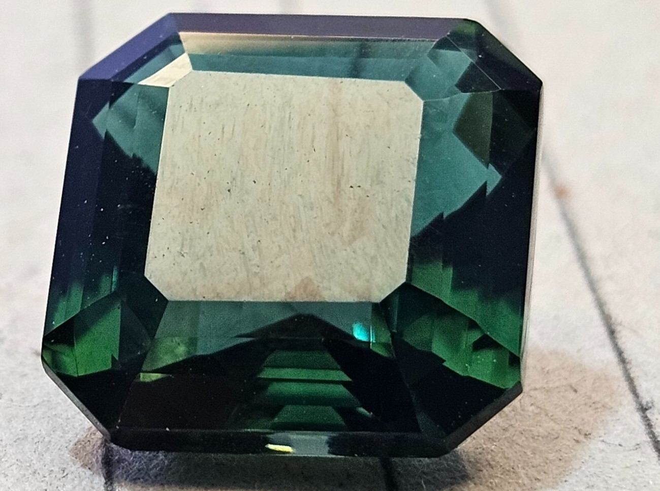 Green Tourmaline Asscher Cut 40-41 Ct Natural Loose EGL Certified Gemstone KH205