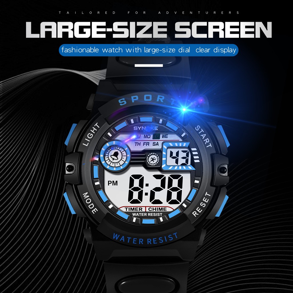 Boys Digital Watch Waterproof Sports LED Watches with Alarm Kids Wrist Watches